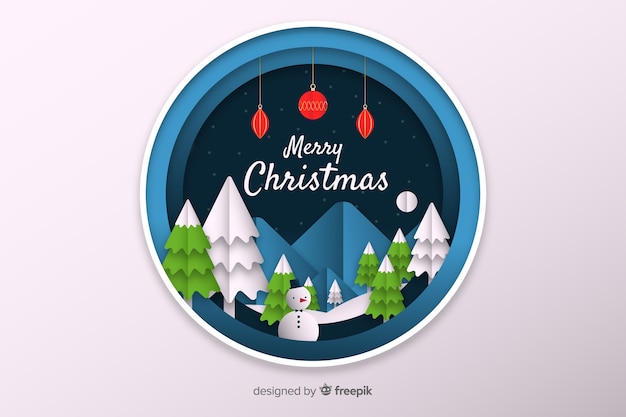 Christmas background in flat design