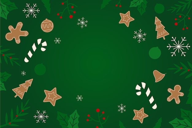 Christmas background in flat design