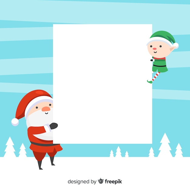 Free vector christmas background flat mates