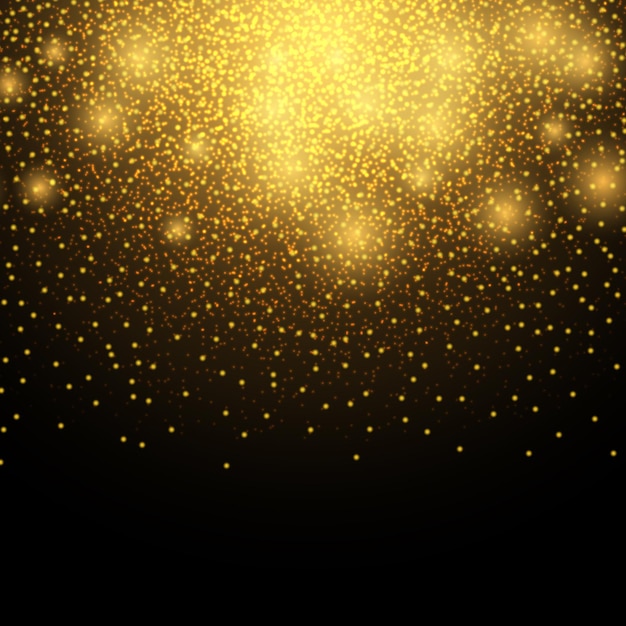 Новогодний фон из золотых сверкающих огней
