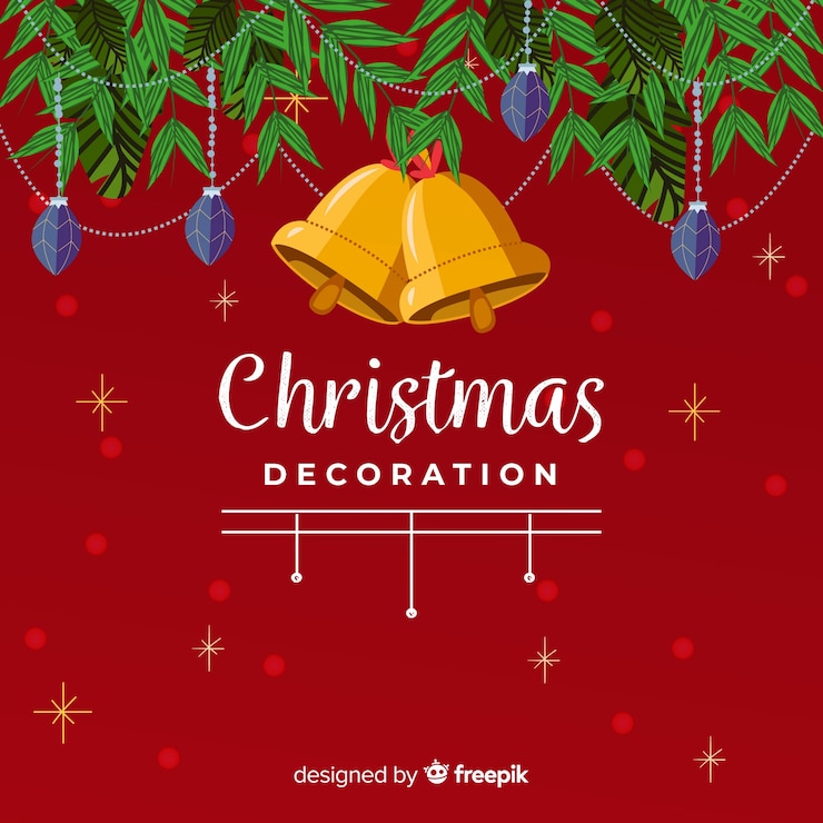 मुफ़्त वेक्टर christmas background in realistic style