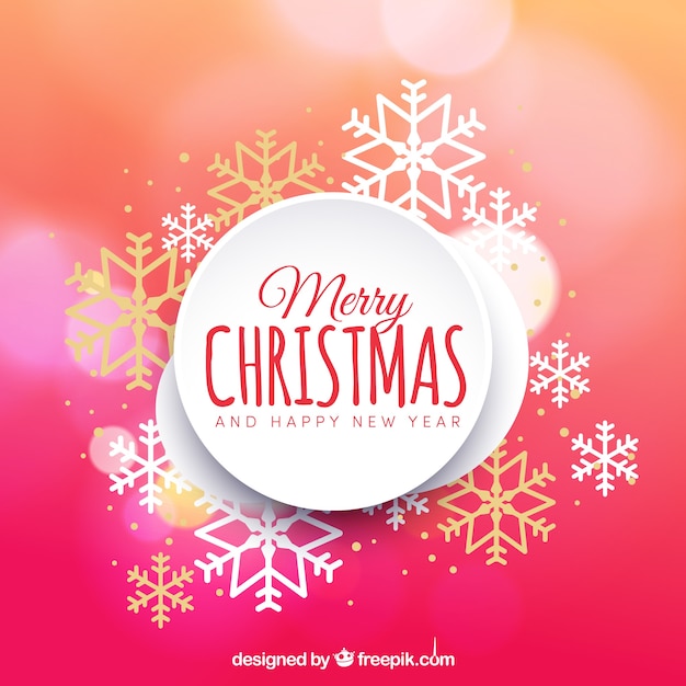 Free vector christmas background in red tones