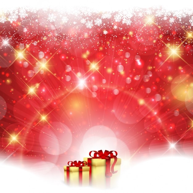Free vector christmas background in shiny style