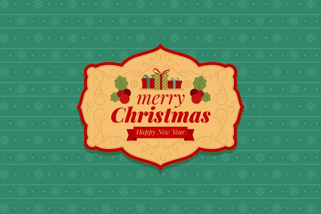 Free vector christmas background vintage design