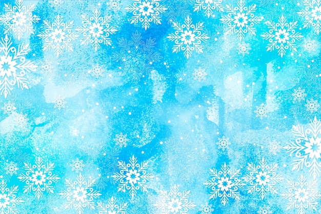 Free vector christmas background in watercolor