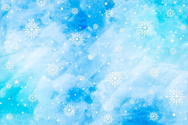 Free vector christmas background in watercolor