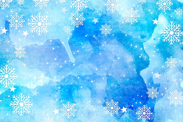 Christmas background in watercolor