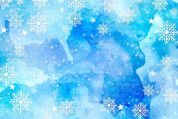 Christmas background in watercolor