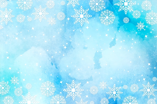 Free vector christmas background in watercolor