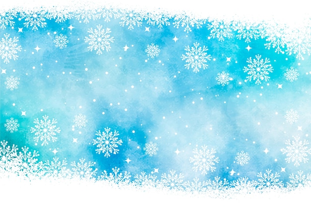 Free vector christmas background in watercolor