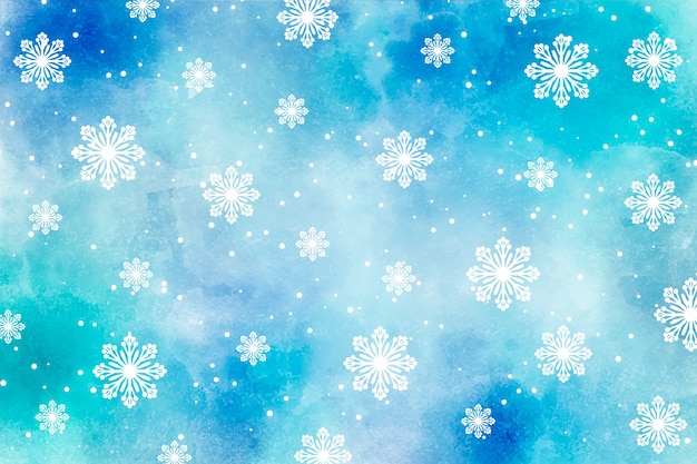 Free vector christmas background in watercolor