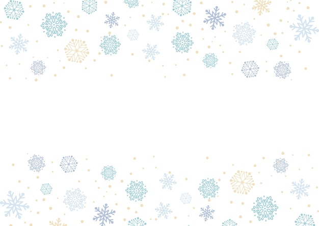 Christmas background with decorative snowflakes