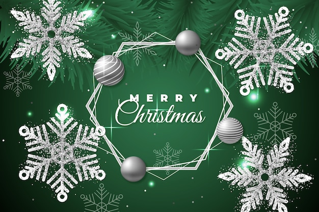 Christmas background with glitter effect