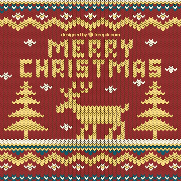 Christmas background with jersey style