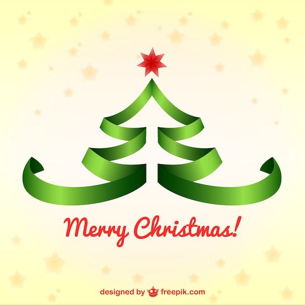 Free vector christmas background with lace christmas tree