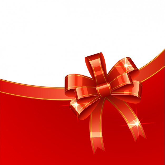 Christmas background with red shiny loop