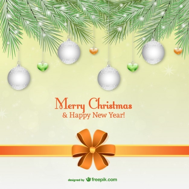 मुफ़्त वेक्टर christmas background with ribbon