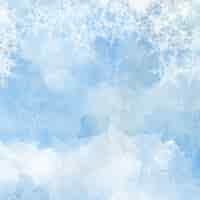 Free vector christmas background with snow and ice texture