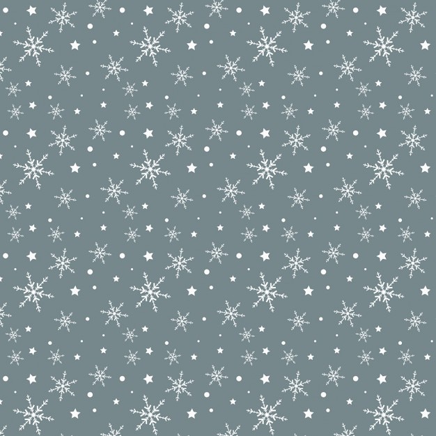 Бесплатное векторное изображение Новогодний фон со снежинками и звездами дизайна