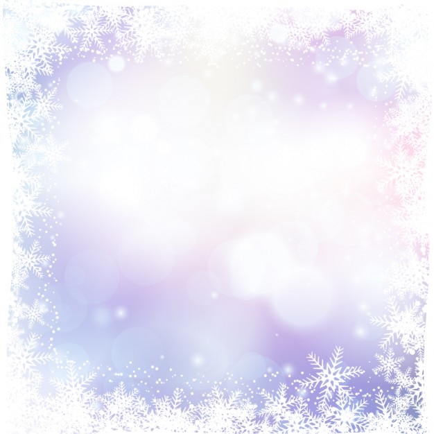 Free vector christmas background with snowflakes in borders