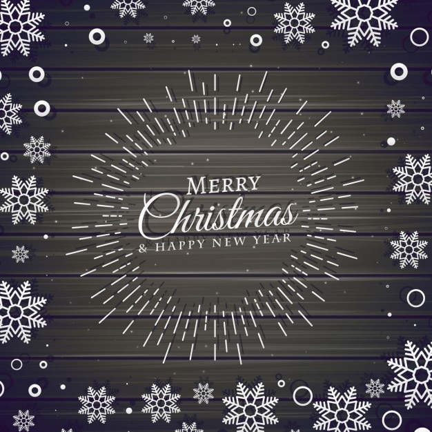 Free vector christmas background with snowflakes