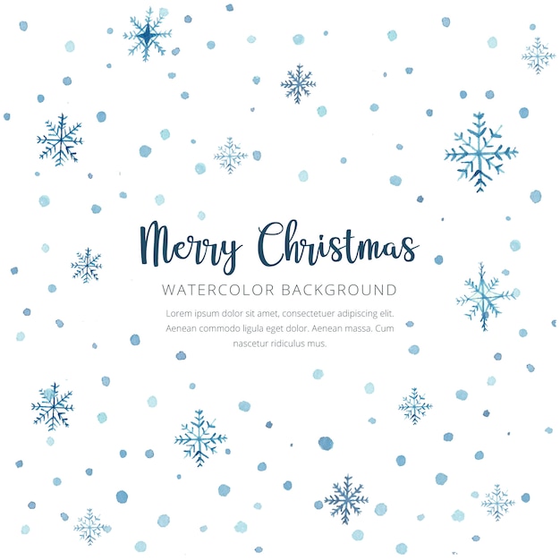 Free vector christmas background with snowflakes