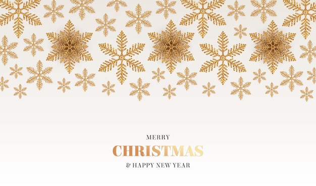 Free vector christmas background with snowflakes