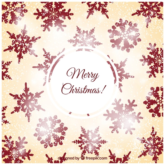 Christmas Background with Snowflakes