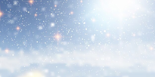 Christmas background with a snowy design