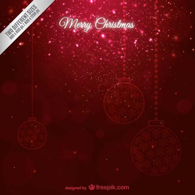 Free vector christmas background with sparkles