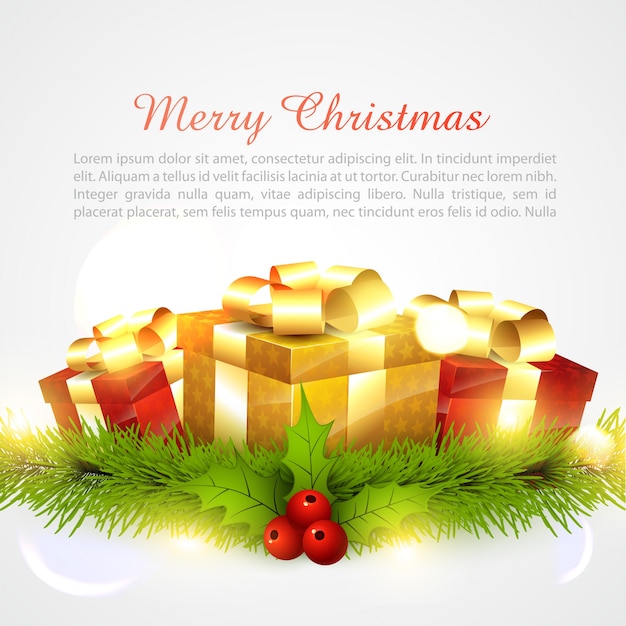 Free vector christmas background