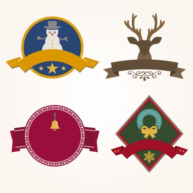 Christmas badges collection