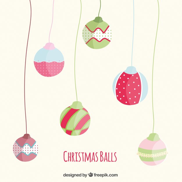 Christmas balls illustration