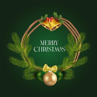현실적인 선물 상자 blac와 반짝이 조명 화환의 크리스마스 배너 배경 크리스마스 디자인