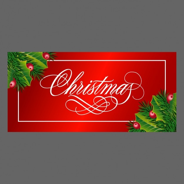 Бесплатное векторное изображение Рождественский дизайн баннера