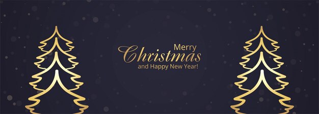 christmas banner template with ornaments