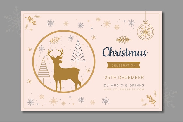 Free vector christmas banner template