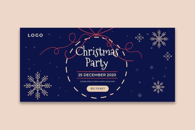 Free vector christmas banner template