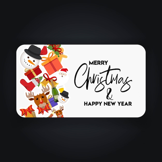 Christmas Banner with Elegant Decoration