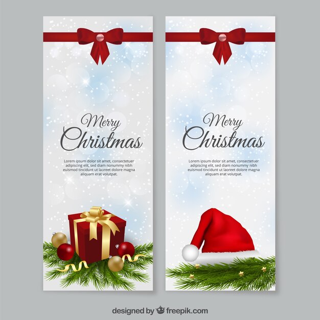 Christmas banners template