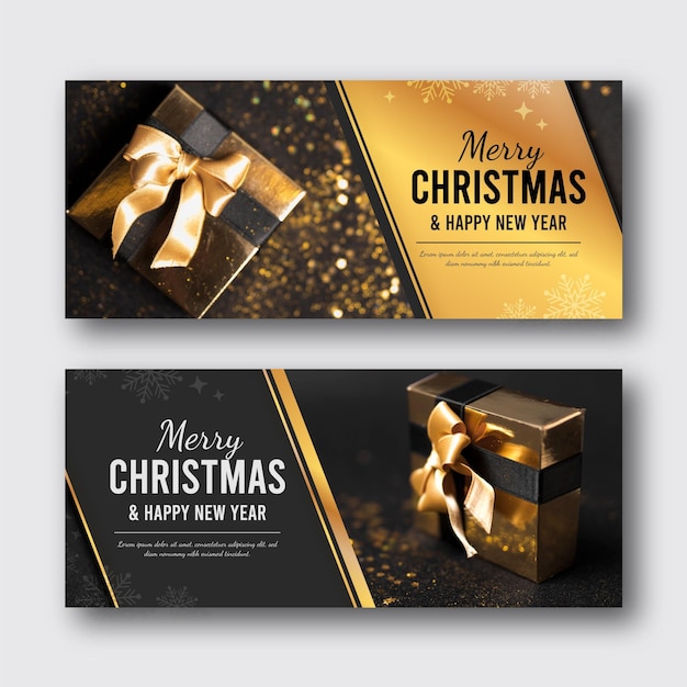 Christmas banners template