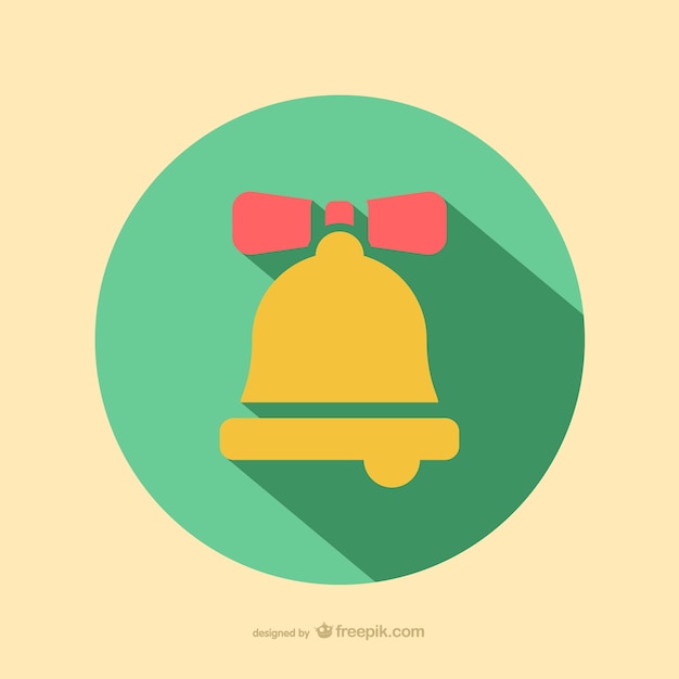 Free vector christmas bell icon