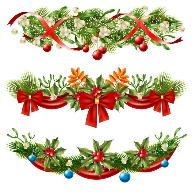 Christmas Berry Branches Decoration Set