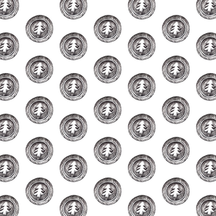 Free Vector christmas black and white elements background