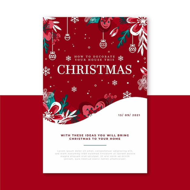 Christmas blog post template