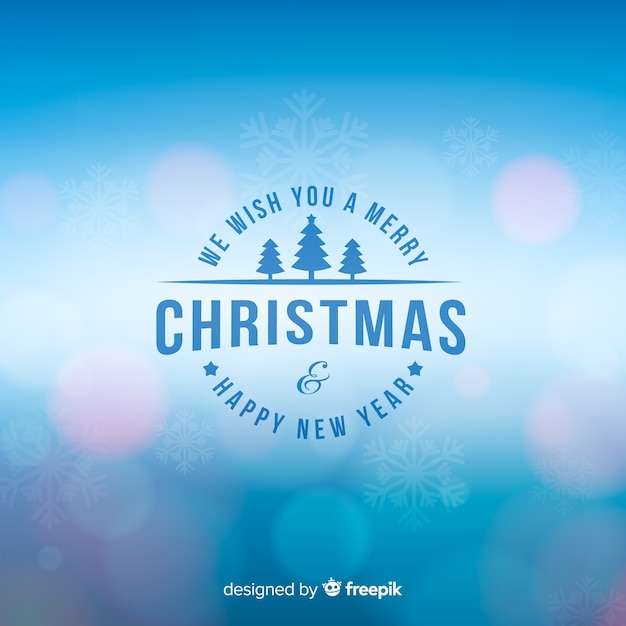 Free vector christmas blurred dazzling background