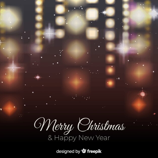 Christmas blurred hanging lights background