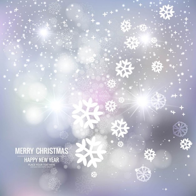 Free vector christmas, blurred white background