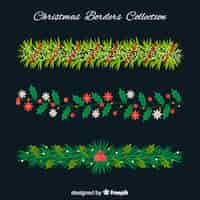 Free vector christmas border collection