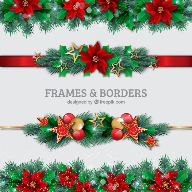 Christmas borders set